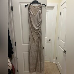 Calvin Klein Maxi dress Gold/beaded